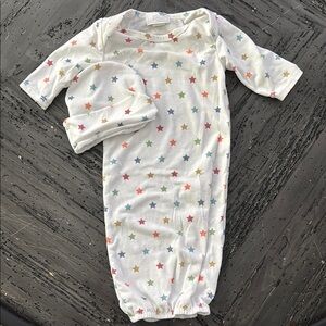 Starry sleeper gown with Hat